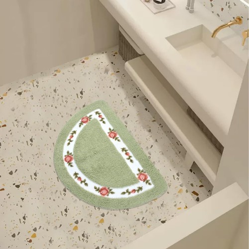 Tappeti bagno rosa floreale - bagno,