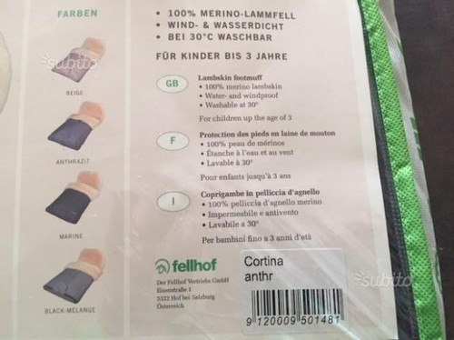 Sacco per passeggino - , in