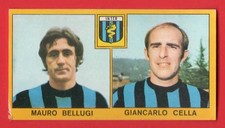 FIGURINA CALCIATORI PANINI 1969/70 - RECUPERO - BELLUGI/CELLA - INTER