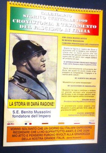 Calendario mussolini 1999 - 1999,