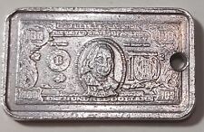 LINGOTTINO IN ARGENTO 100 DOLLARI USA