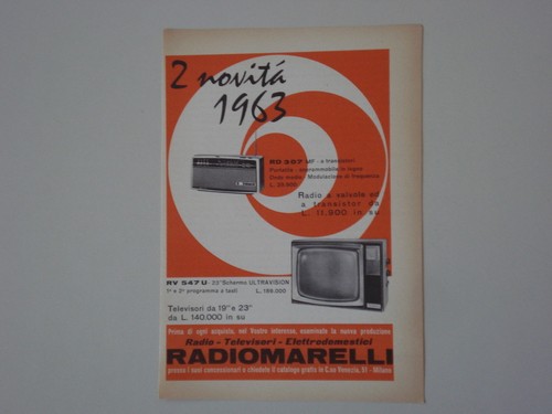 Advertising pubblicità 1962 - advertising,