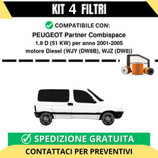 Kit 4 Filtri Tagliando per