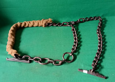 ANTICA GROSSA CATENA DA STALLA MANGIATOIA PER TORO FERRO BATTUTO FORGIATO. CW50