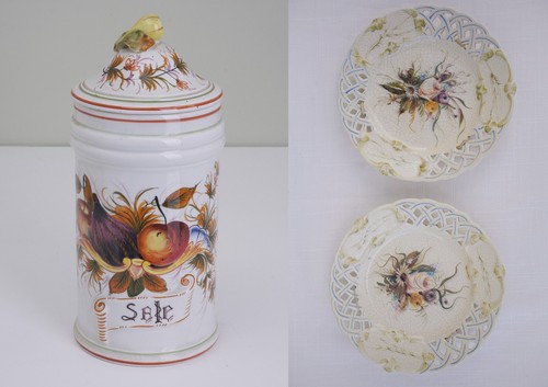 Vaso piattini ceramiche di - +,