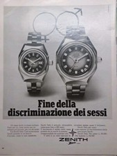 OROLOGI ZENITH - Rara Pubblicità ORIGINALE D'epoca 1972