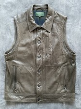 C.C. Filson gilet pelle uomo