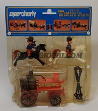 SUPERCHARLY WESTERN WAGONS DULCOP COMPONIBILI SOLDATINI VINTAGE '80 NEW IN BOX