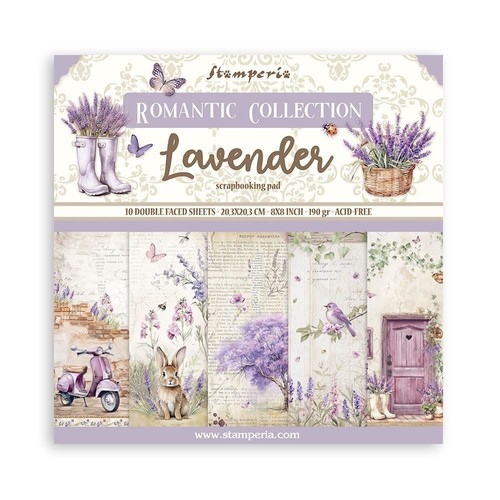 Blocco carte scrap lavender - blocco,