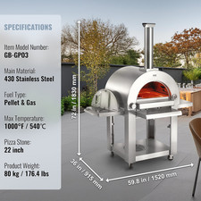 VEVOR Forno per Pizza Da