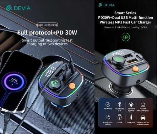 Vivavoce carica 30w per auto - carica,