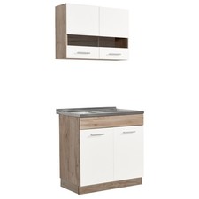Angolo cottura senza elettrodomestici cucina componibile blocco cucina mobile lavello Homestyle4u