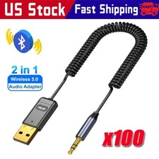 Wireless USB Bluetooth 5.0 Audio Transmitter Receiver Adapter For PC TV Car LOT