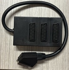 Multipresa Scart 3 prese con cavo 40 cm.