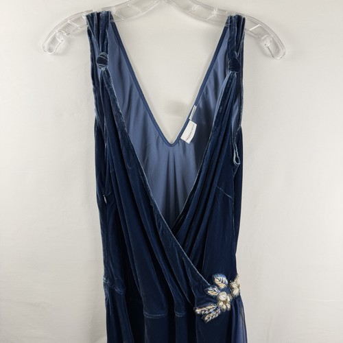 Abito vintage velluto blu - in,