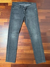 Jeans Care Label Italia Independent Taglia 32 Nero Denim Black Pantaloni Lapo
