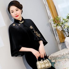 Elegante Donna Velluto Scialle