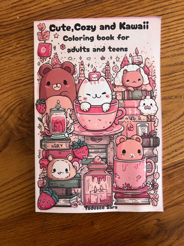 Libro colorare kawaii cozy - da,