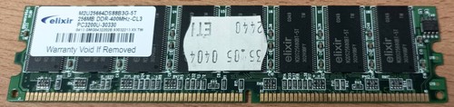 256mb elixir ddr 400 mhz - ddr-400, ram