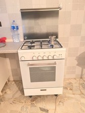 Glem Gas 60cm Cucina Combinata con Forno e 4 Bruciatori a Gas, Griglia...