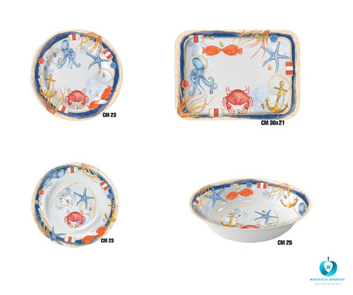 Set piatti melamina 100 10 - set, in