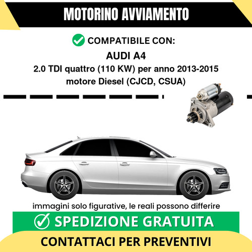 Motorino avviamento audi - audi, a4