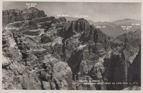 Cartolina gruppo brenta - , di