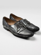 Yohji Yamamoto X Hiromu Takahara - metallic leather derbies - size 5
