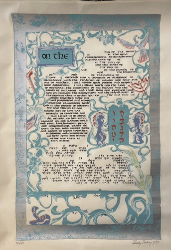 Ketubah vintage grande stoffa - vintage,,