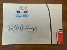 BROCHURE DEPLIANT PIEGHEVOLE,MINI MINOR MK2 INNOCENTI,AUTO CAR RACE ANNI 60