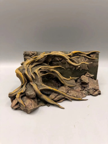 Parete pietra roccia radice - pietra,