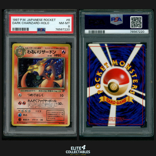 Dark charizard holo psa 8 - dark,