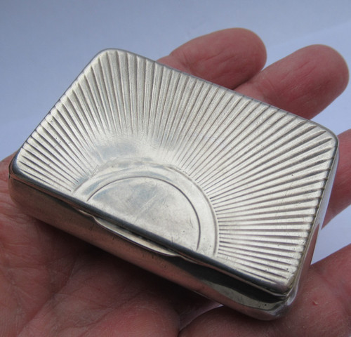 Ancien tabatiere argent solid - tabatiere,