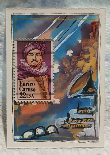 Aceo postale stravagante ooak - postale,