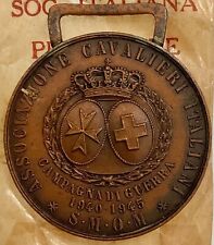 SOVRANO MILITARE ORDINE DI MALTA MEDAGLIA CAMPAGNA DI GUERRA 1940/1945 IIa G.M.