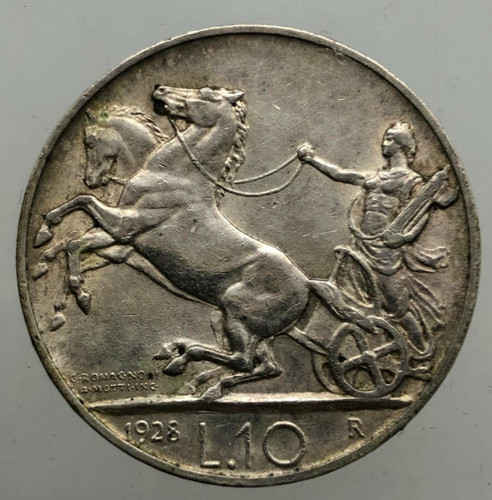 Lire biga 1928 rosetta - lire,
