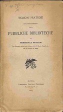 T. Mozzani, Nozioni pratiche sull'ordinamento delle pubbliche biblioteche 1885