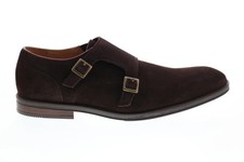 Scarpe Oxford Clarks uomo CITISTRIDE MONK marrone scuro scamosciato UK 9 / EU43