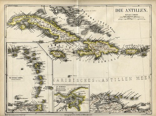 1875 antica mappa cuba - antica,