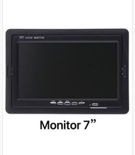 Monitor TFT a Colori LED 7" Pollici Con Telecomando HDMI VGA AV Auto Casa