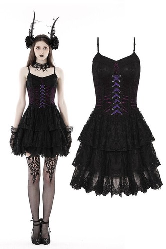Dark love mini abito - abito, donna
