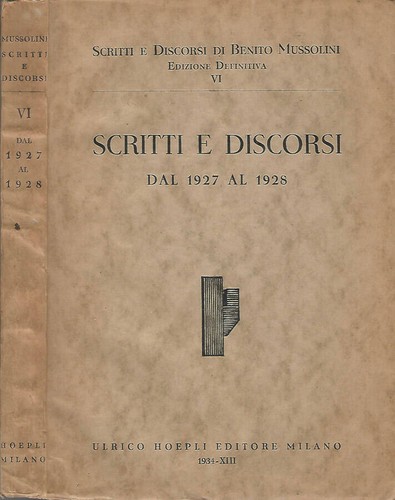 Scritti discorsi dal 1926 - e, al