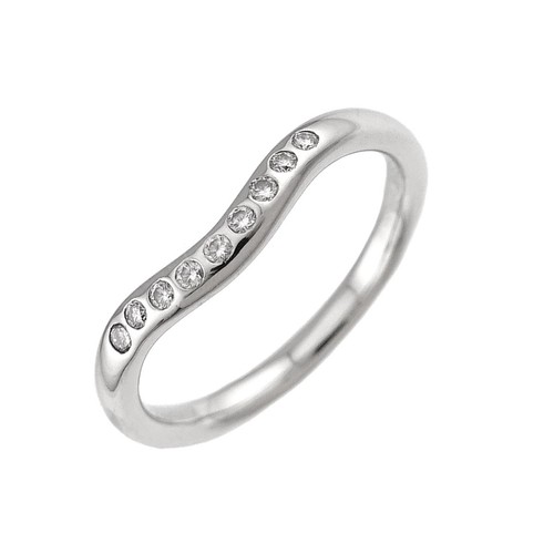 Anello con diamanti fascia - anello,