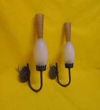 ✅ 1° COPPIA APPLIQUE ITALIAN DESIGN STILNOVO ANNI 50 PAIR SCONCES VINATGE -3594