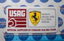 ADESIVO STICKER VINTAGE AUTOCOLLANT AUFKLEBER AUTO TUNING SCUDERIA FERRARI USAG