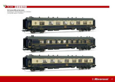 RIVAROSSI HR4099 Set Treno Azzurro couplage Côte D’Azur avorio/blu + ristorante