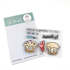 Gerda Steiner Designs, Muffin Compares to You 3x4 Clear Stamp Set