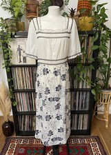 Maxi abito floreale fumè