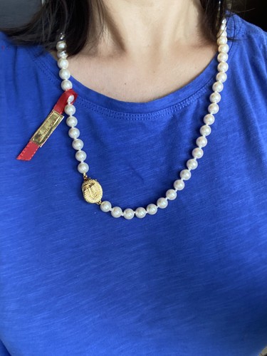 Collana donna filo perle - collana,