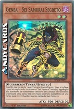 GENBA - SEI SAMURAI SEGRETO • (Secret Six) • Super R • SPWA IT002 • 1Ed • Yugioh